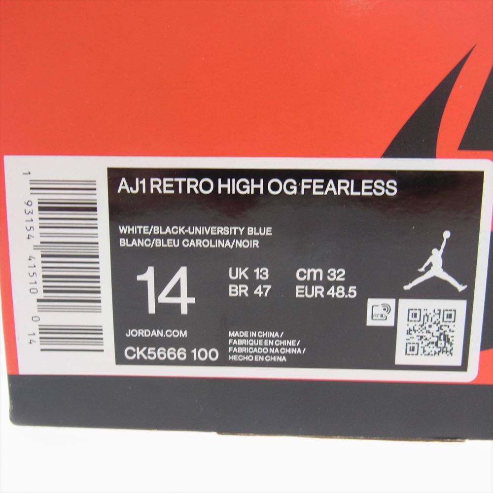 NIKE ナイキ CK5666-100 Air Jordan 1 High OG Fearless エアジョーダン1 ハイ OG フィアレス スニーカー マルチカラー系 32cm【中古】
