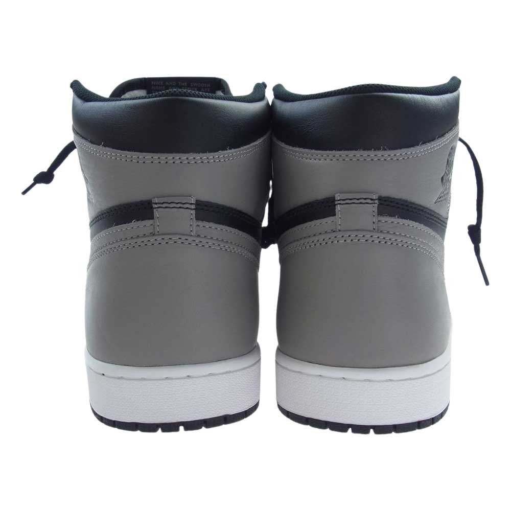 NIKE ナイキ 555088-013 AIR JORDAN 1 RETRO HIGH OG SHADOW エアジョーダン1 レトロ ハイ OG シャドー スニーカー ブラック系 グレー系 ホワイト系 32cm【極上美品】【中古】