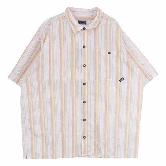 patagonia パタゴニア 07SS 52998 07年製 パッカー ウェア 半袖 シャツ オフホワイト系 XL【中古】