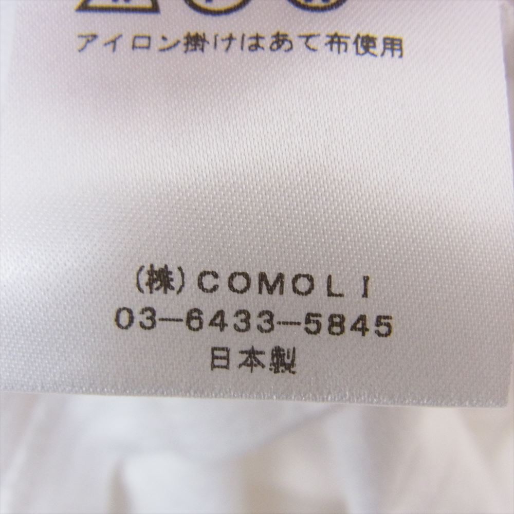 COMOLI コモリ X01-05009 空紡天竺 半袖 Tシャツ ホワイト系 4【中古】