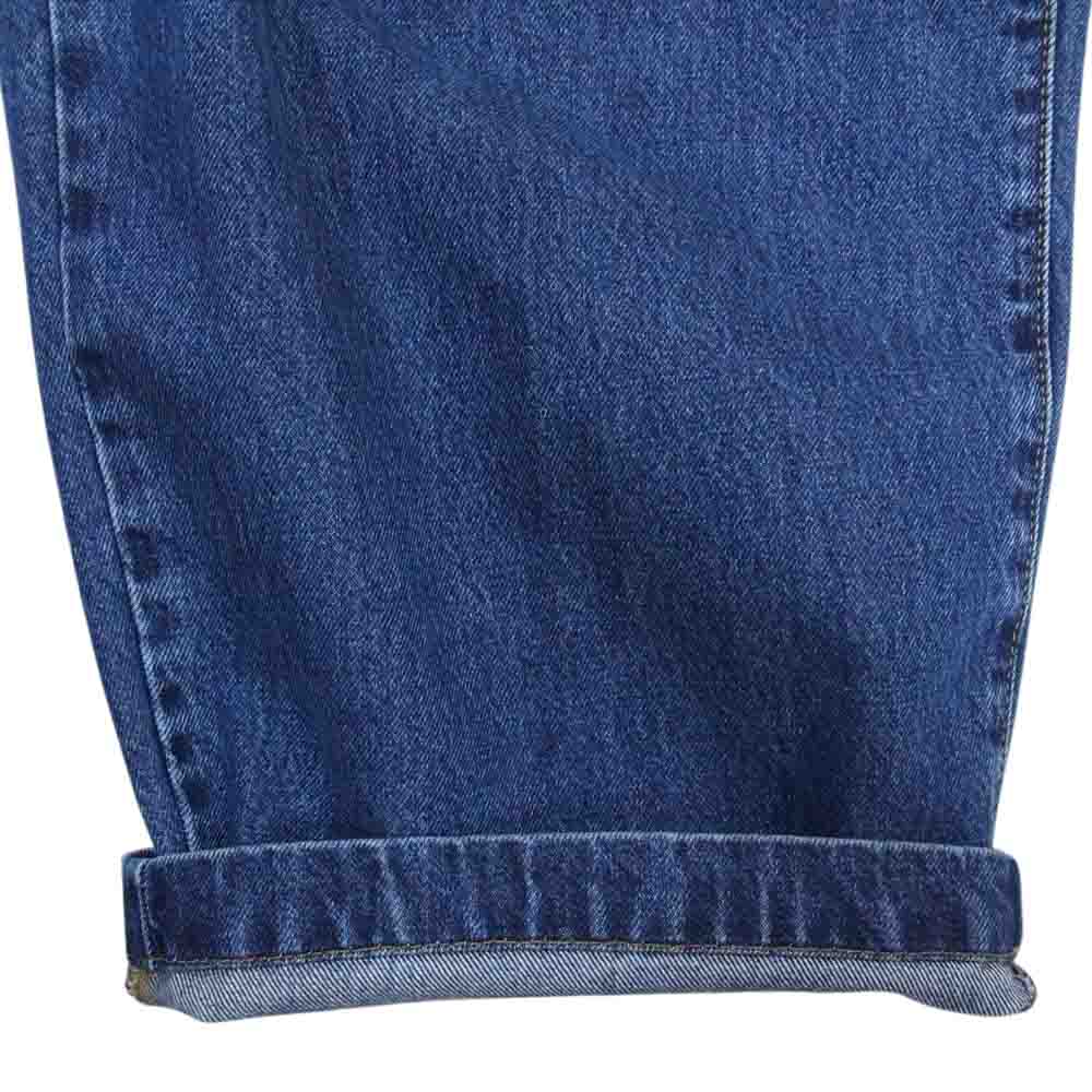 エムエフペン BIGGER JEANS ウォッシュド加工 ビガー ジーンズ デニム パンツ インディゴブルー系 M【中古】