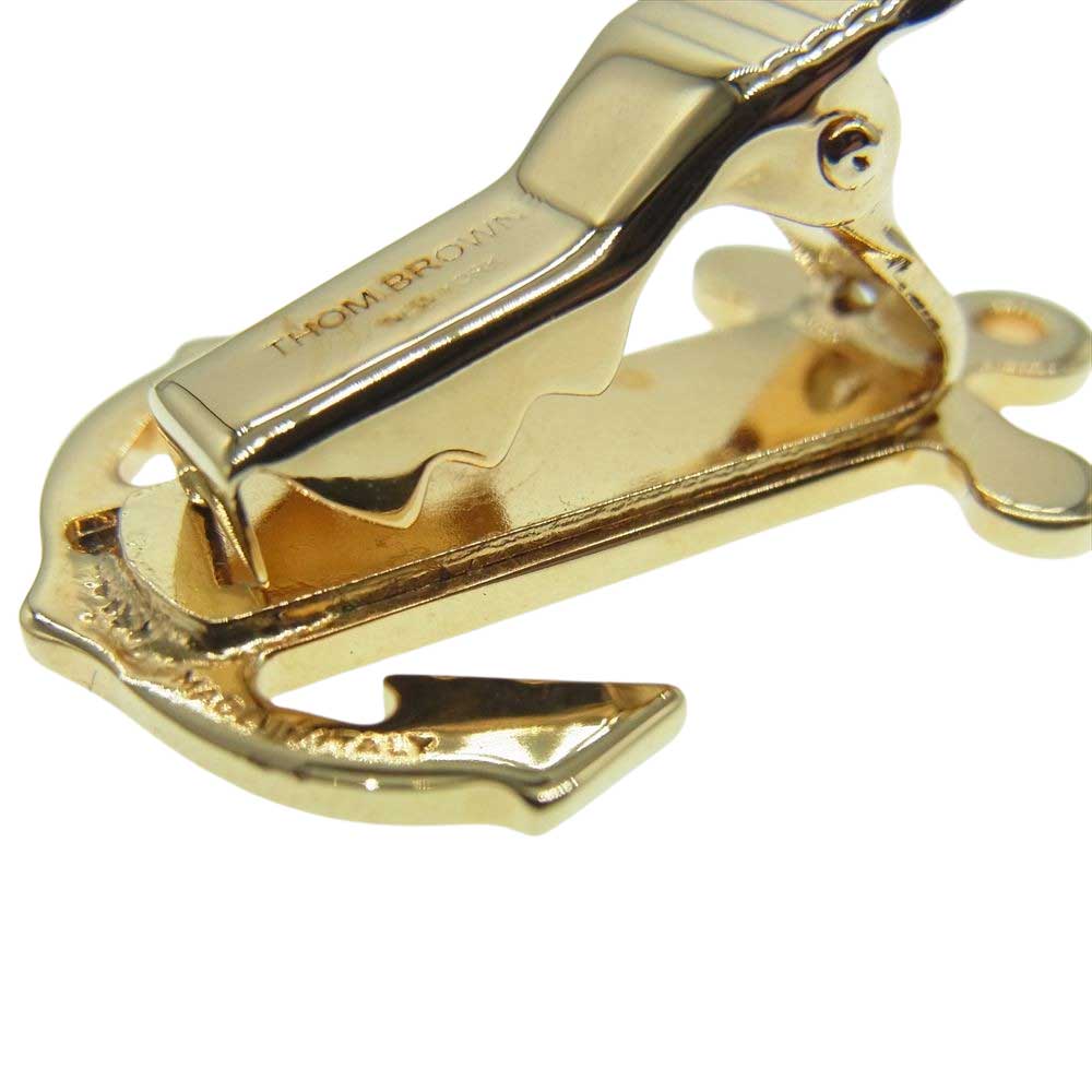 THOM BROWNE トムブラウン anchor tie bar in brass 真鍮 錨 アンカー タイバー ネクタイピン ゴールド系【中古】
