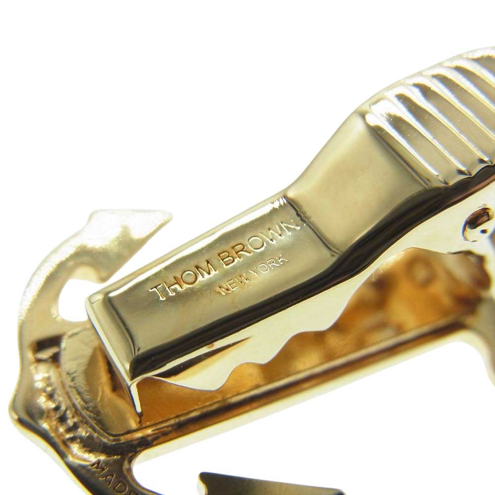 THOM BROWNE トムブラウン anchor tie bar in brass 真鍮 錨 アンカー タイバー ネクタイピン ゴールド系【中古】