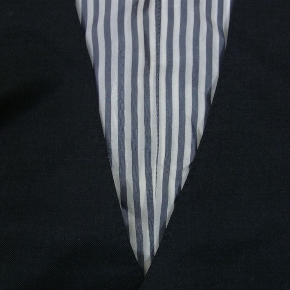 THOM BROWNE トムブラウン MVC200A-00626015 トリコロールテープ付き バックベルト ストライプ クラシック ジレ ベスト ブラック系 2【中古】