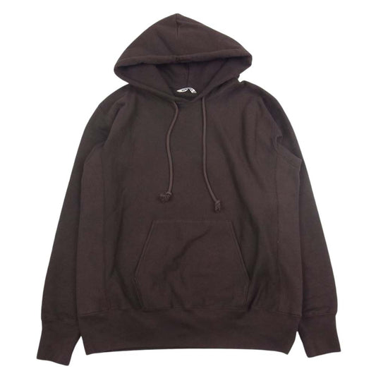 AURALEE オーラリー 22AW A22AP01HU HIGH COUNT HEAVY SWEAT P/O PARKA ハイカウント プルオーバー パーカー フーディ ブラウン系 3【中古】
