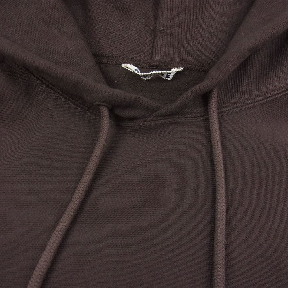 AURALEE オーラリー 22AW A22AP01HU HIGH COUNT HEAVY SWEAT P/O PARKA ハイカウント プルオーバー パーカー フーディ ブラウン系 3【中古】