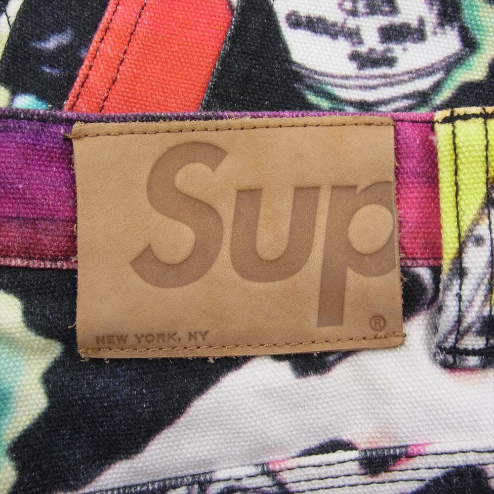 Supreme シュプリーム Lee Quinones The Yard Carpenter Pant ザヤード カーペンター 総柄 パンツ マルチカラー系 32【中古】