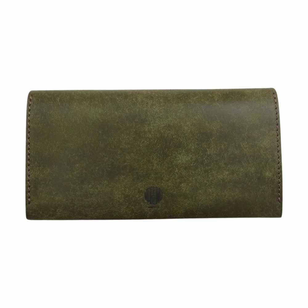 マルメ ダブル ジップ ウォレット 長財布 カーキ系【極上美品】【中古】