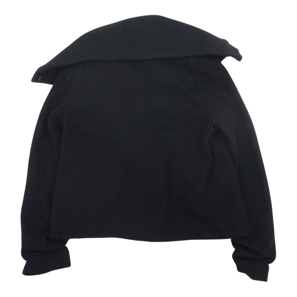 MAISON MARGIELA メゾンマルジェラ 51AW014641862 国内正規品 イタリア製 カットオフ ショート コート Pコート ブラック系 38【中古】