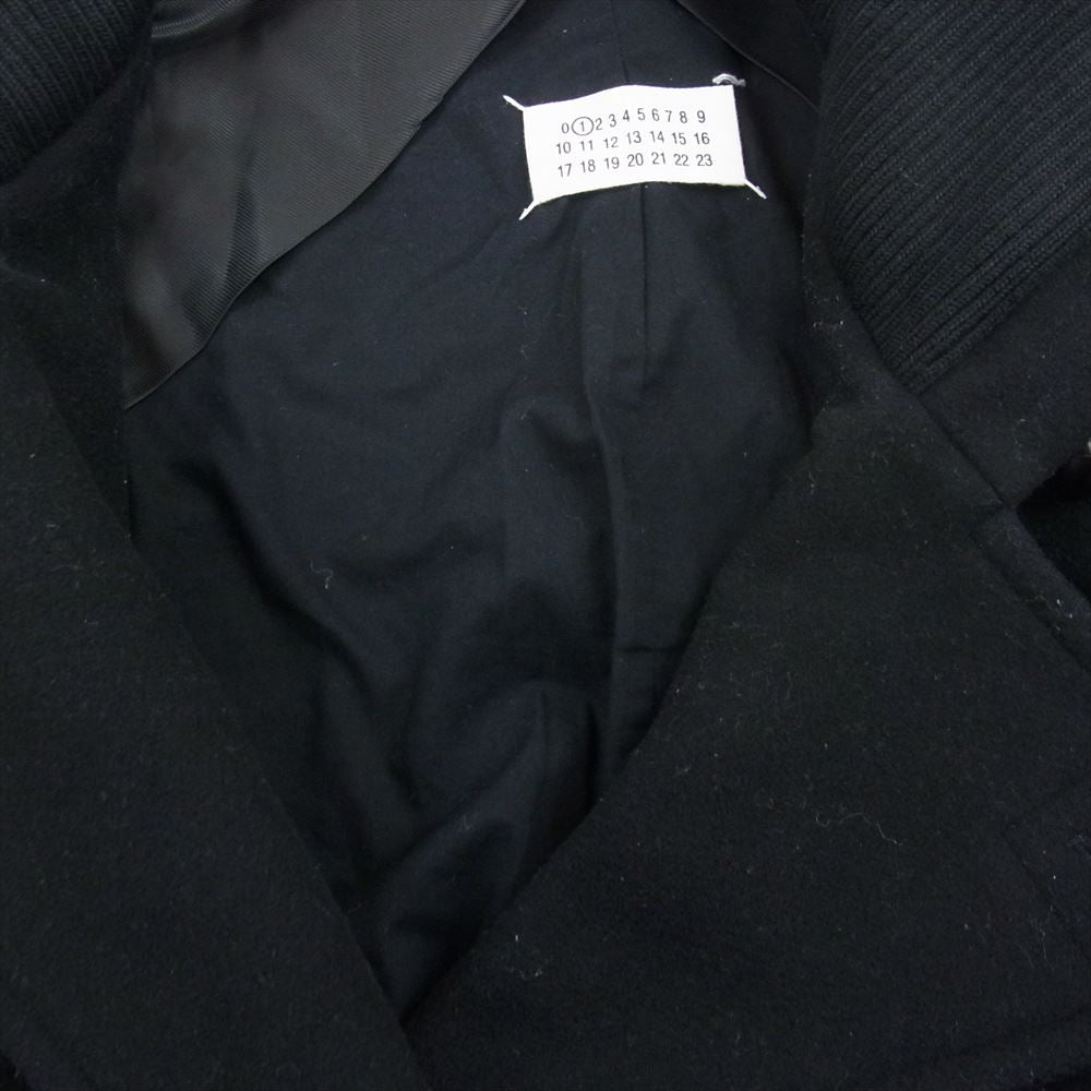 MAISON MARGIELA メゾンマルジェラ 51AW014641862 国内正規品 イタリア製 カットオフ ショート コート Pコート ブラック系 38【中古】