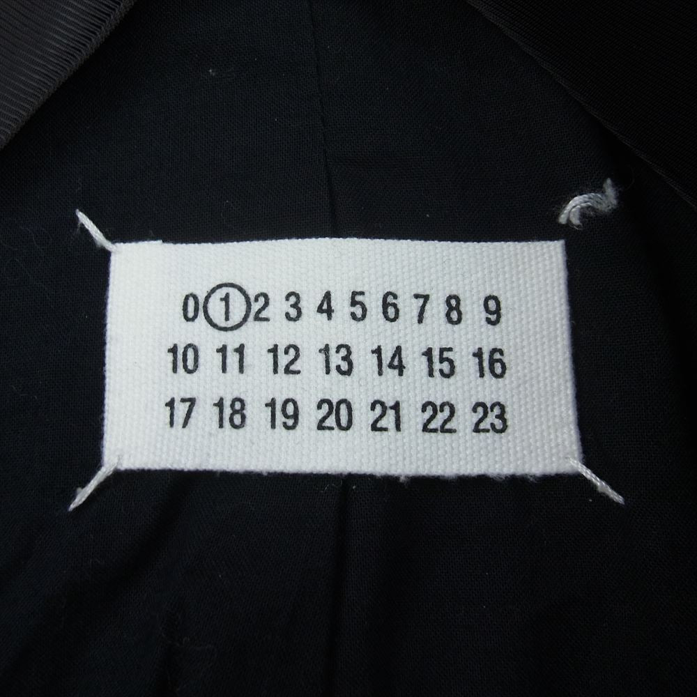 MAISON MARGIELA メゾンマルジェラ 51AW014641862 国内正規品 イタリア製 カットオフ ショート コート Pコート ブラック系 38【中古】