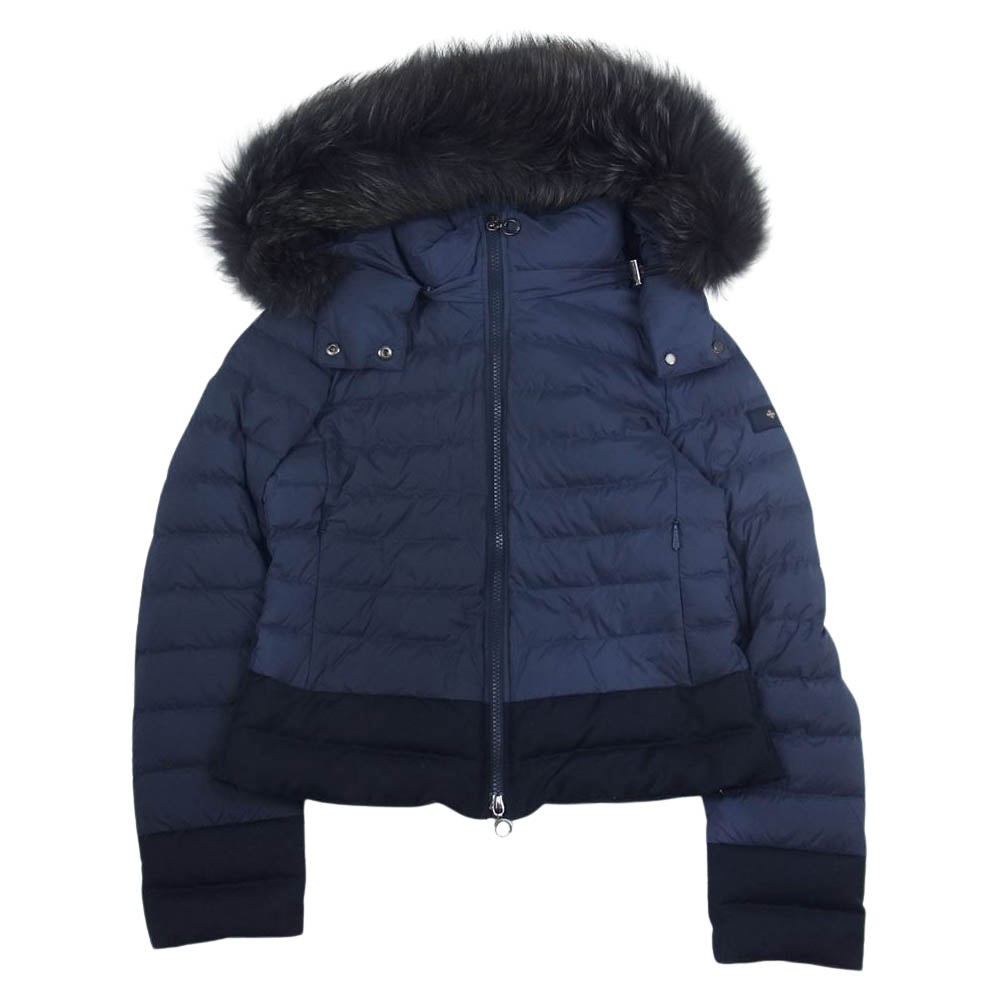 TATRAS タトラス 20AW LTK20A4164 VARENA ヴァレナ ファー フード ショート ダウンジャケット ネイビー系 01【中古】