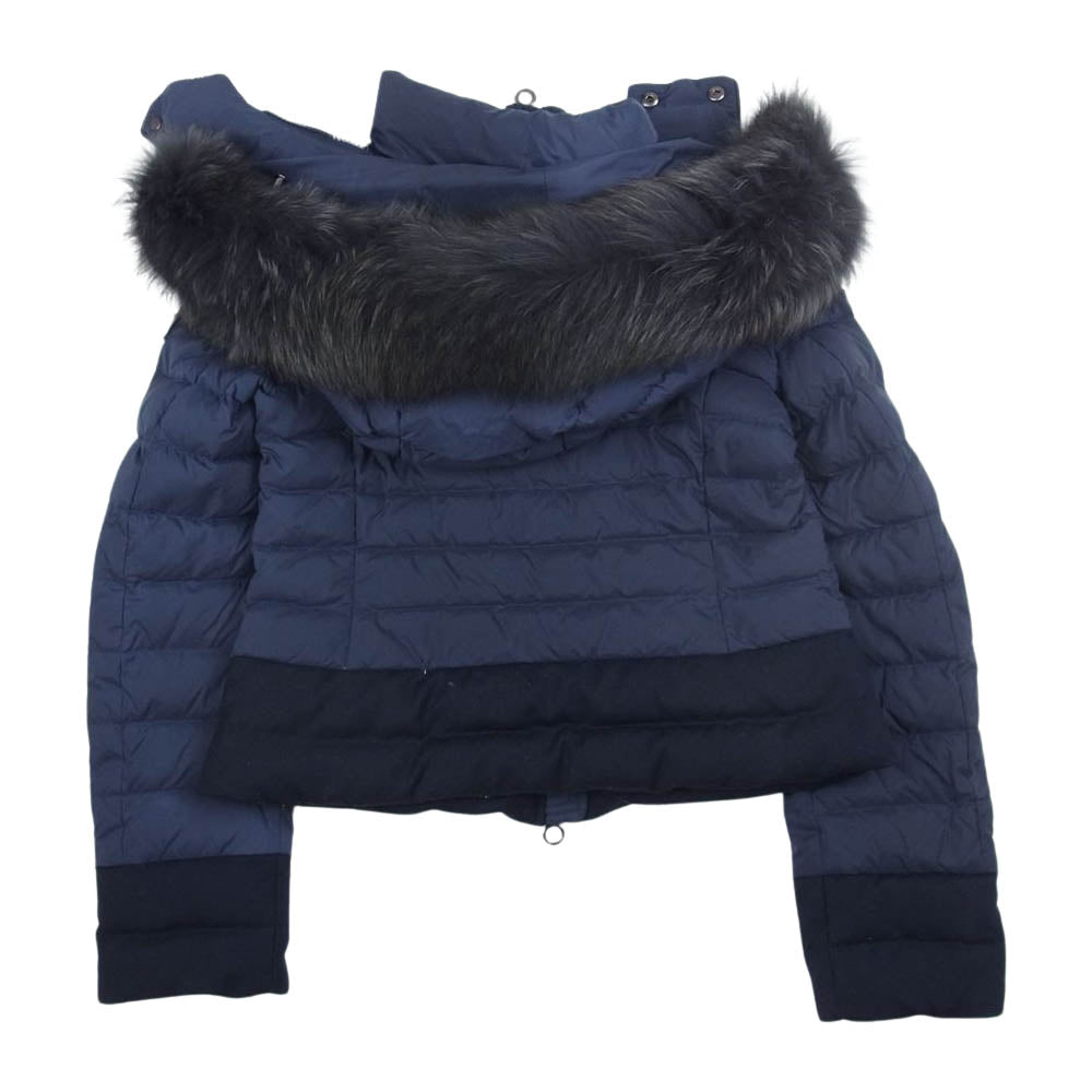 TATRAS タトラス 20AW LTK20A4164 VARENA ヴァレナ ファー フード ショート ダウンジャケット ネイビー系 01【中古】