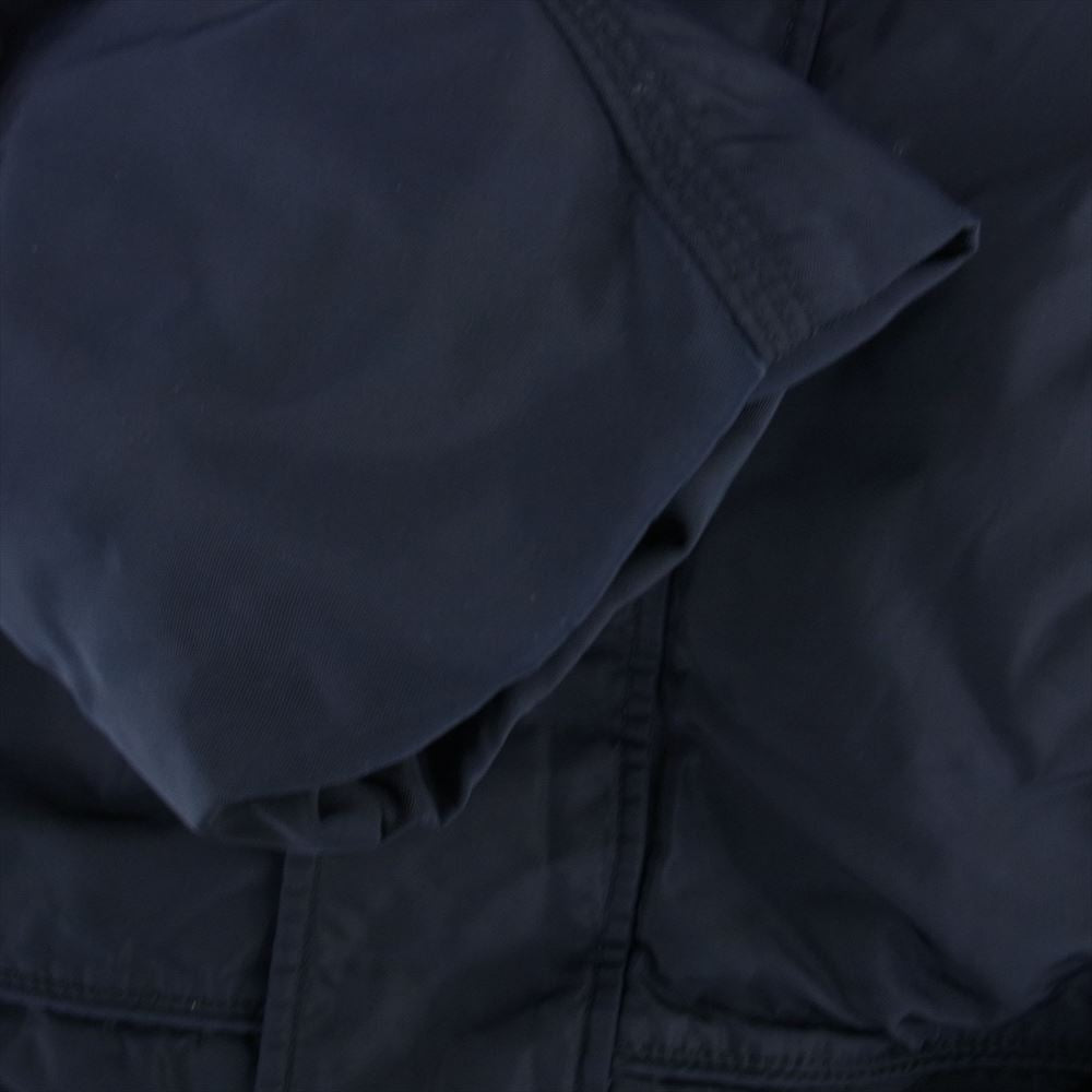 PEUTEREY ピューテリー CS01-P-794 ラビットファー フード付 ダウンコート ジャケット ダークネイビー系 S【中古】