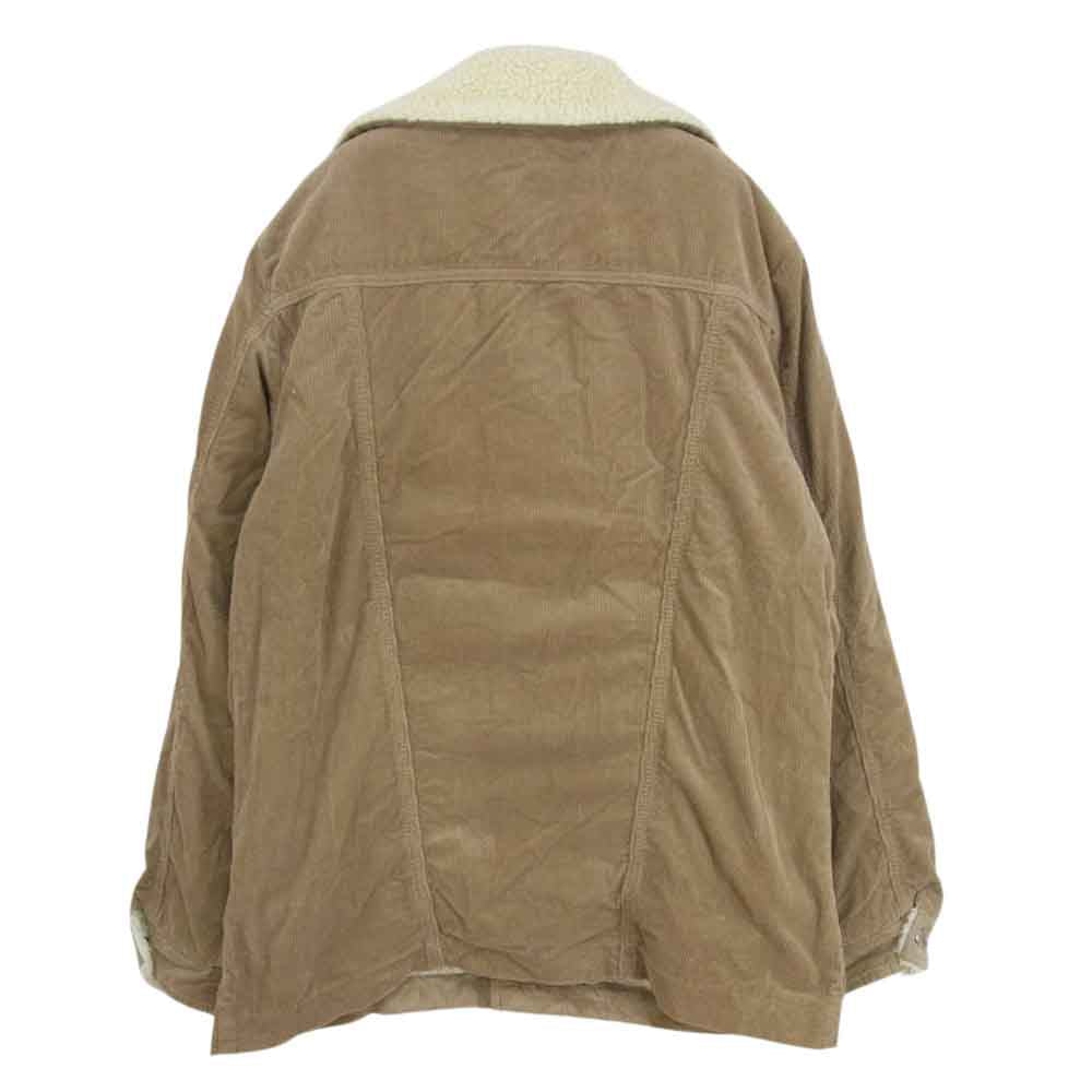 Wrangler ラングラー × ナノユニバース コーデュロイ ランチ コート ボア ジャケット ブラウン系 L【中古】