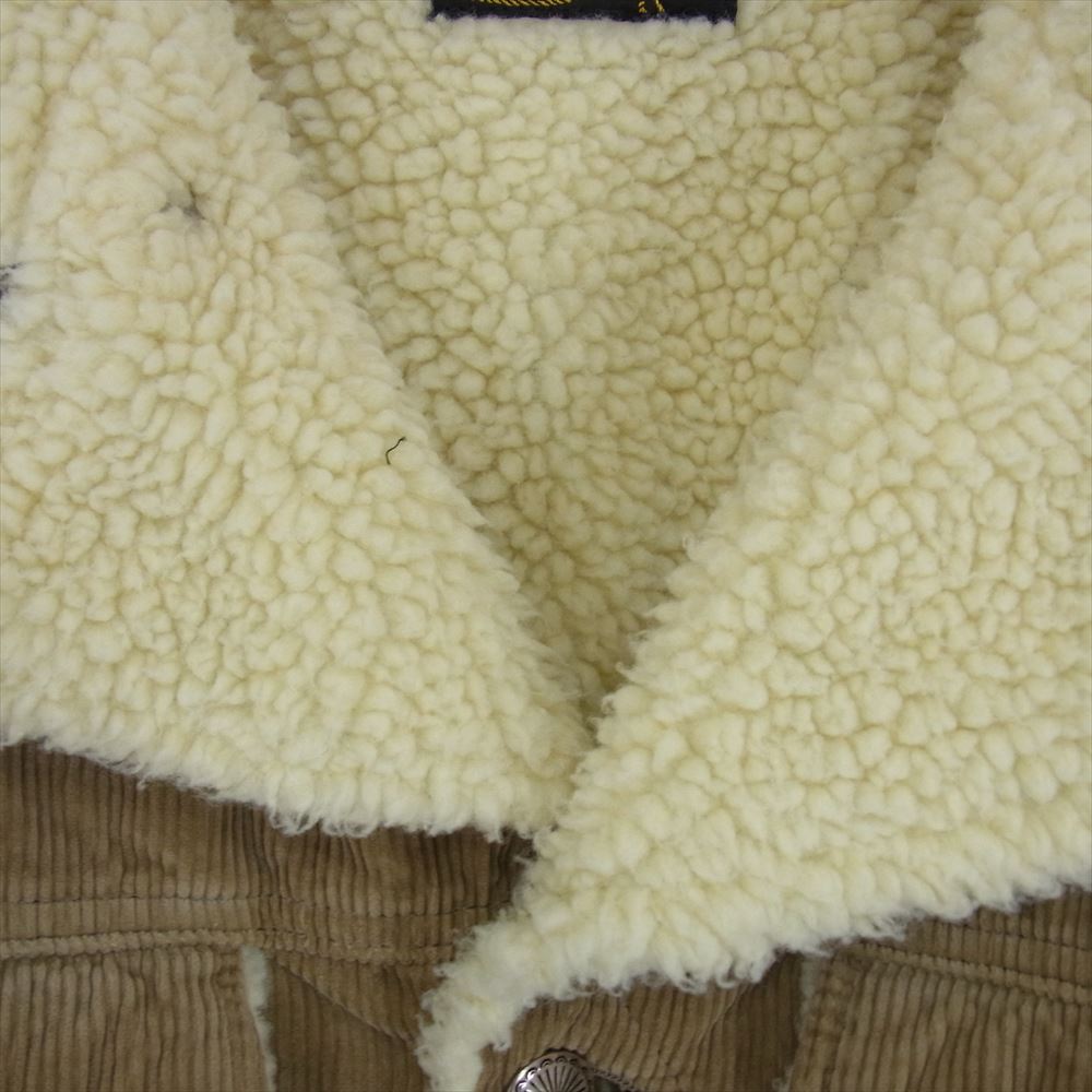 Wrangler ラングラー × ナノユニバース コーデュロイ ランチ コート ボア ジャケット ブラウン系 L【中古】