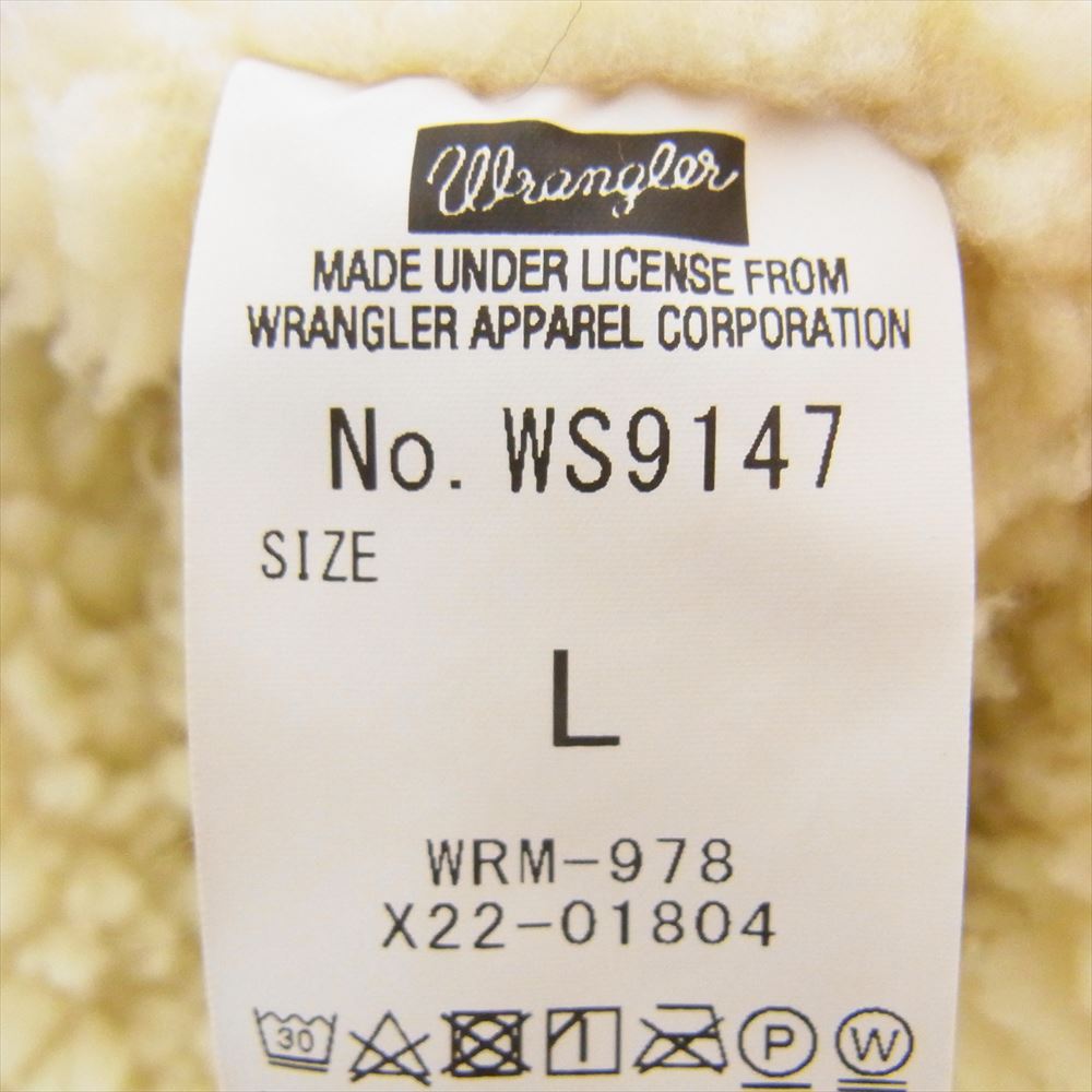 Wrangler ラングラー × ナノユニバース コーデュロイ ランチ コート ボア ジャケット ブラウン系 L【中古】