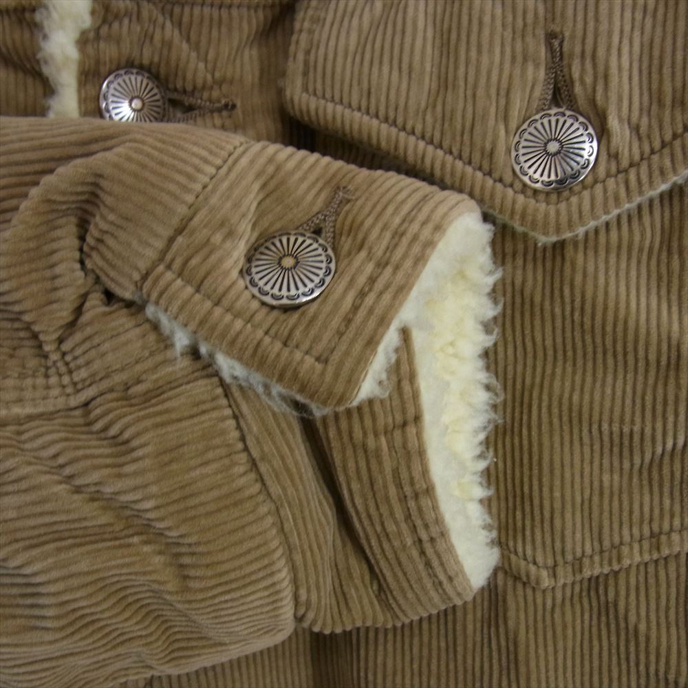 Wrangler ラングラー × ナノユニバース コーデュロイ ランチ コート ボア ジャケット ブラウン系 L【中古】