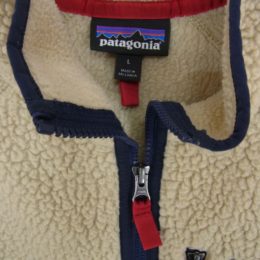 patagonia パタゴニア 22800 RETRO PILE JACKET レトロパイル フリース ジャケット ベージュ系 L【中古】