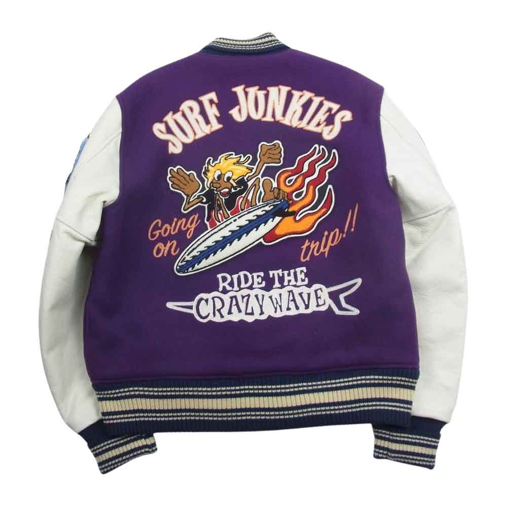 WHITESVILLE ホワイツビル WV10492/493 フルデコ スタジャン スタジアム アワード ジャケット 紫系 パープル系 40【中古】