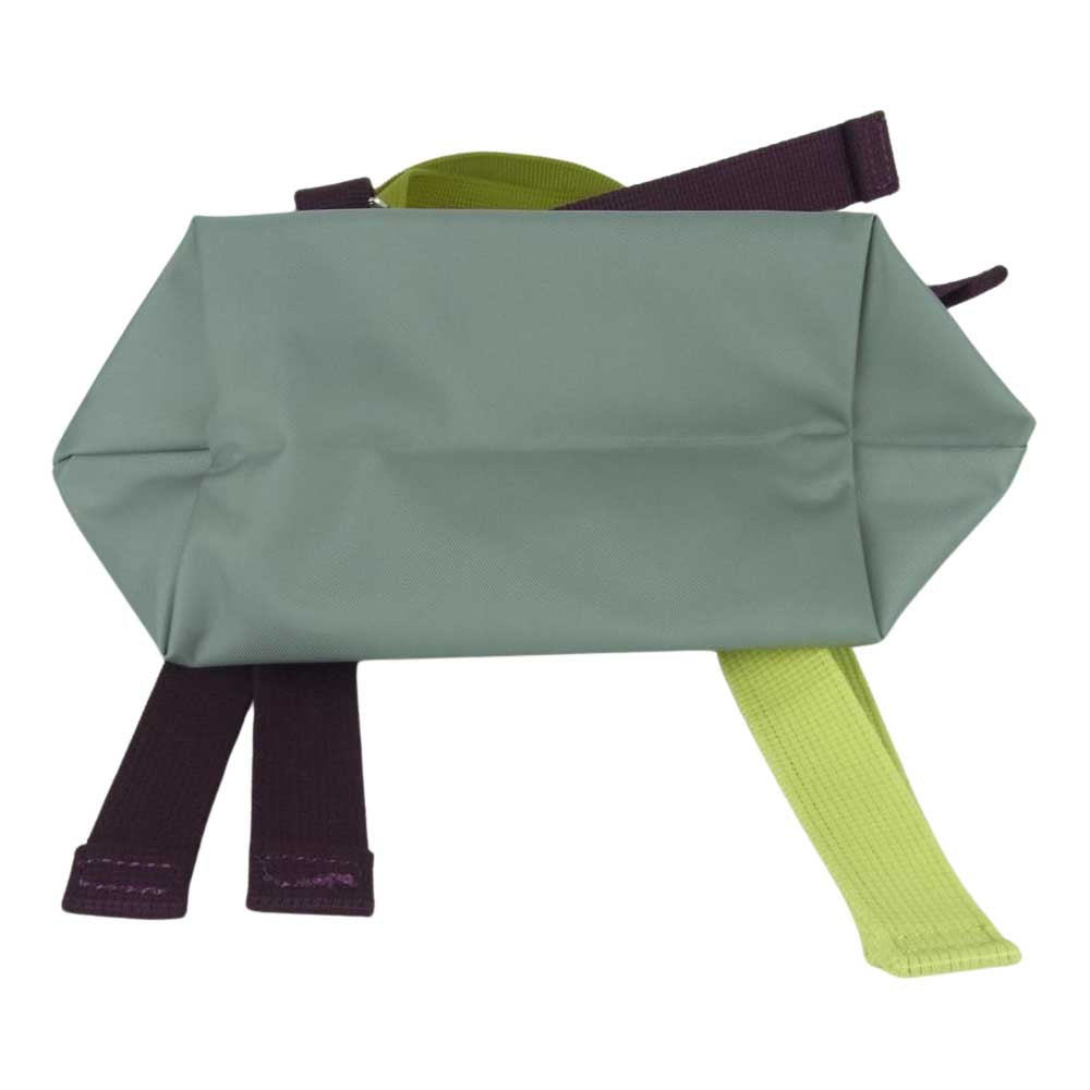 Longchamp ロンシャン プリアージュ リプレイ トップ ハンドル バッグ XS フランス製 グレー系【美品】【中古】