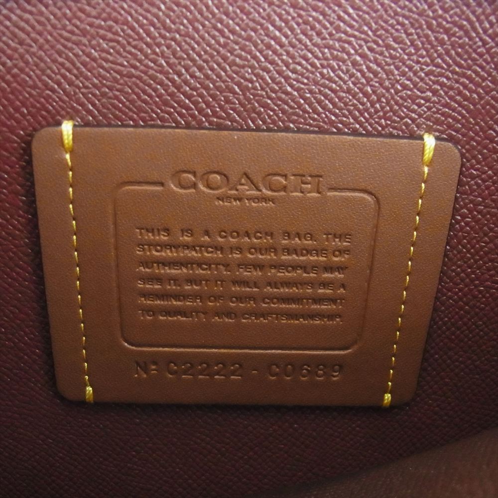 COACH コーチ C0689 ウィロウ トート バッグ ブラック系【中古】
