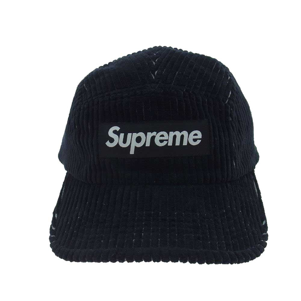 Supreme シュプリーム 23SS 2-Tone Corduroy Camp Cap 2トーン コーデュロイ キャンプキャップ ブラック系【美品】【中古】
