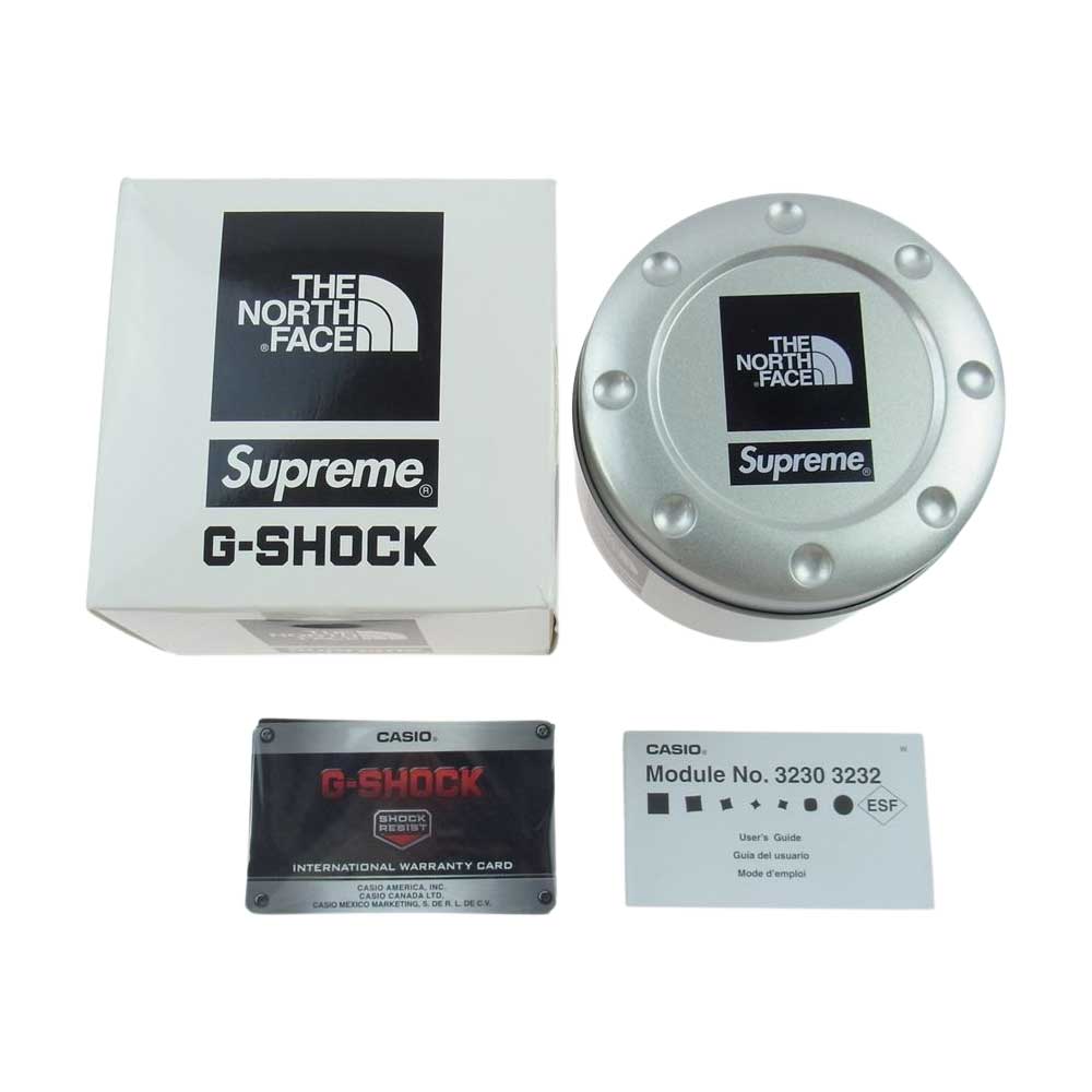 Supreme シュプリーム 22AW × THE NORTH FACE × G-SHOCK トリプルコラボ デジタル 腕時計 ウォッチ ホワイト系【中古】