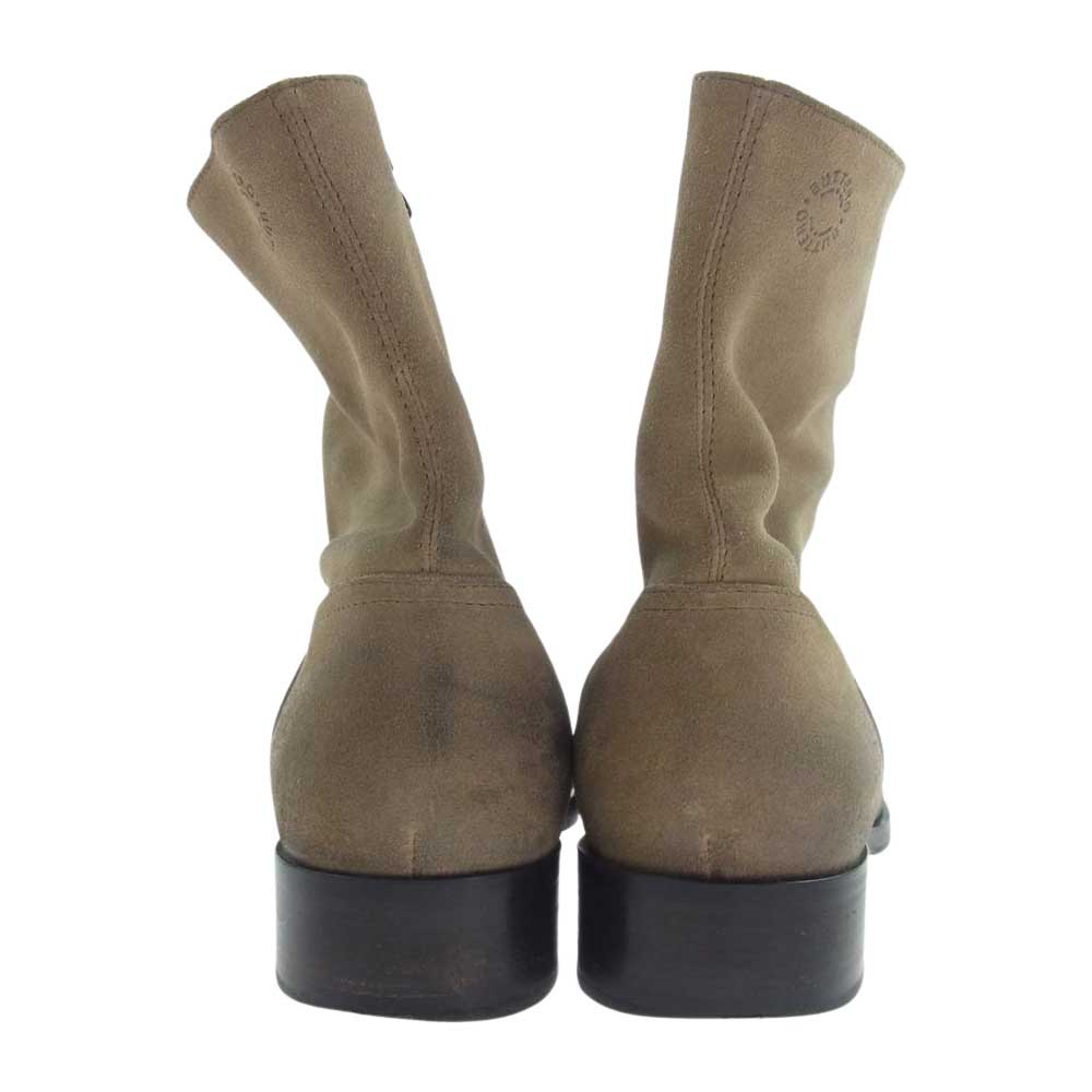 BUTTERO ブッテロ B825 スエード サイドジップ ブーツ ベージュ系 43(29cm)【中古】