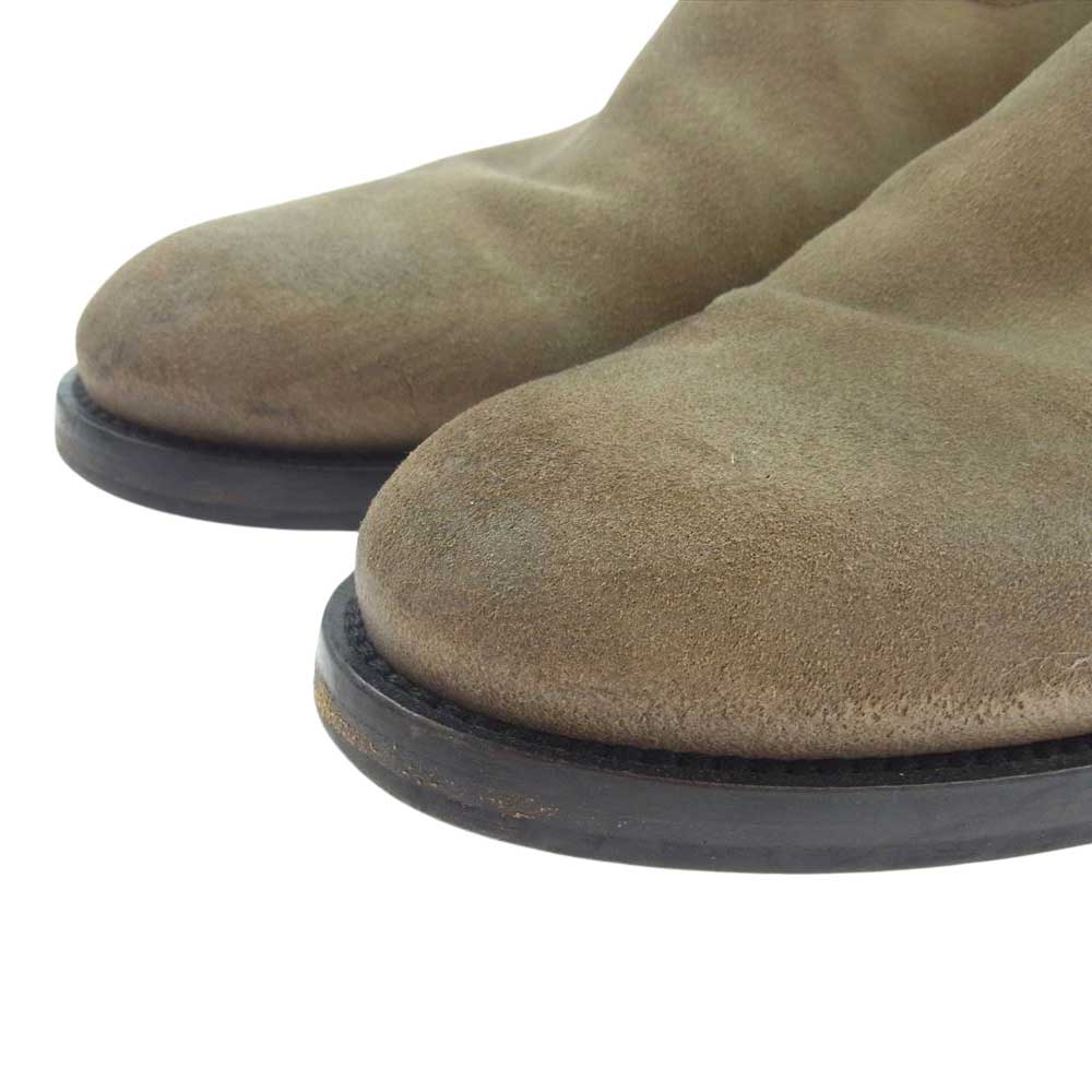 BUTTERO ブッテロ B825 スエード サイドジップ ブーツ ベージュ系 43(29cm)【中古】