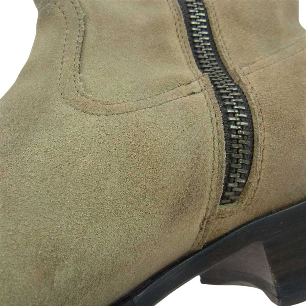 BUTTERO ブッテロ B825 スエード サイドジップ ブーツ ベージュ系 43(29cm)【中古】