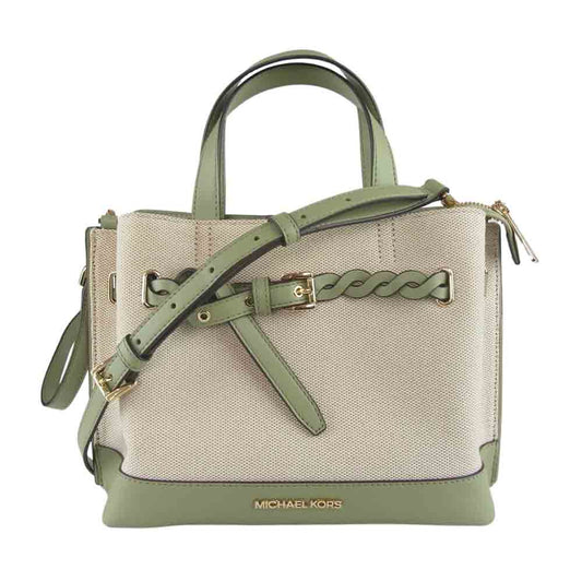 Michael Kors マイケルコース 35S2GU5S1C EMILIA サッチェル スモール 2WAY ショルダー バッグ　 グリーン系【中古】
