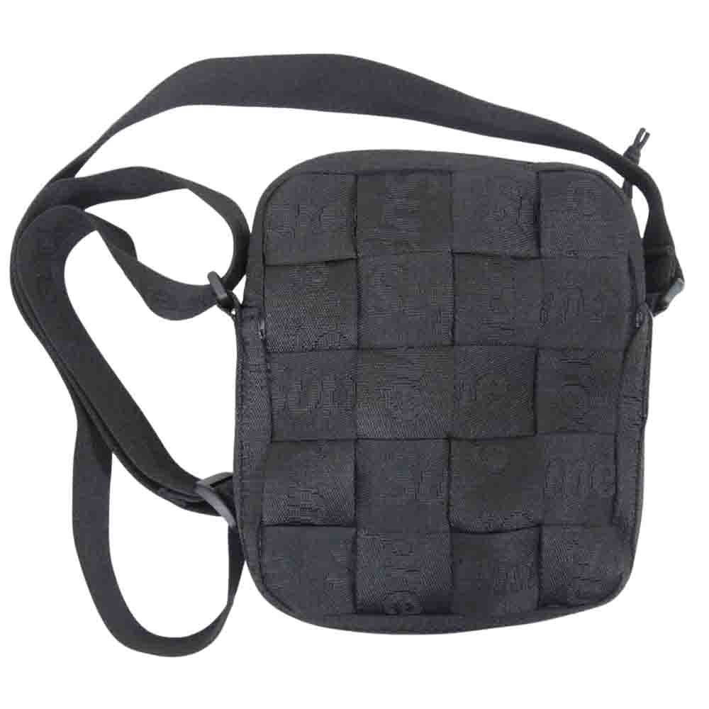 Supreme シュプリーム 23SS Woven Shoulder Bag Black ウーブン ショルダー バッグ ブラック系【美品】【中古】