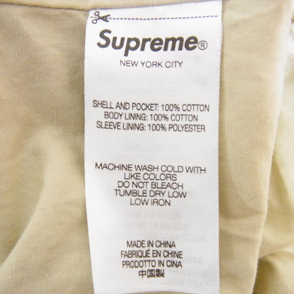 Supreme シュプリーム 23SS Raglan Utility Jacket Floral ラグラン フローラル ユーティリティ ブルゾン イエロー系 M【美品】【中古】