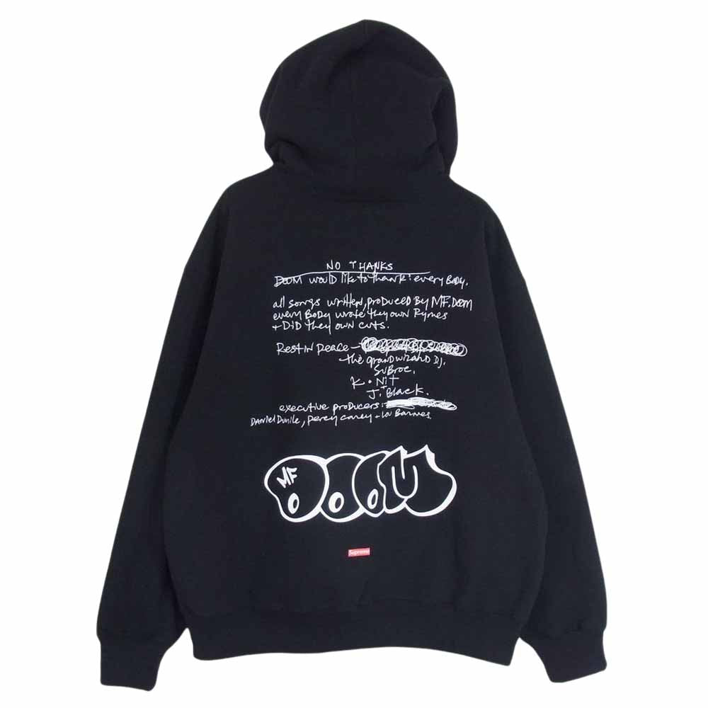Supreme シュプリーム 23AW Mf Doom Hooded Sweatshirt Black エムエフドゥームプルオーバーパーカー ブラック系 M【美品】【中古】