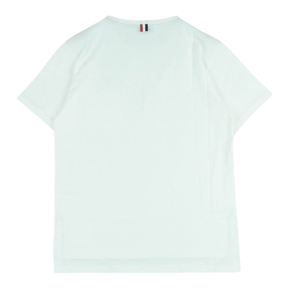 トムブラウン SS RWB POCKET TEE IN MEDIUM WEIGHT JERSEY COTTON クルーネック 半袖 Tシャツ ホワイト系 2【新古品】【未使用】【中古】