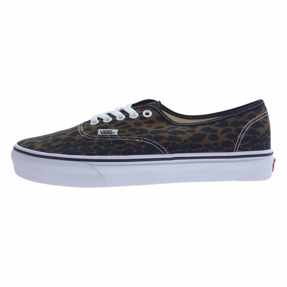 VANS バンズ × WACKO MARIA  v44 authentic オーセンティック レオパ ローカット スニーカー ブラウン系 ブラック系 ホワイト系 28.5cm【新古品】【未使用】【中古】