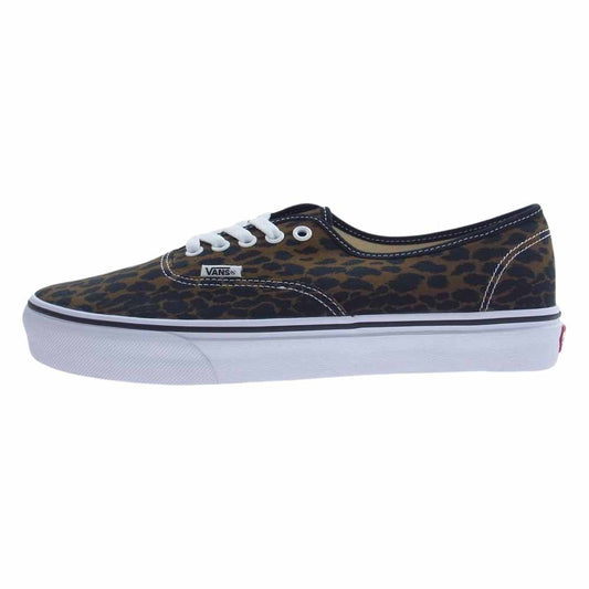 VANS バンズ × WACKO MARIA  v44 authentic オーセンティック レオパ ローカット スニーカー ブラウン系 ブラック系 ホワイト系 28.5cm【新古品】【未使用】【中古】