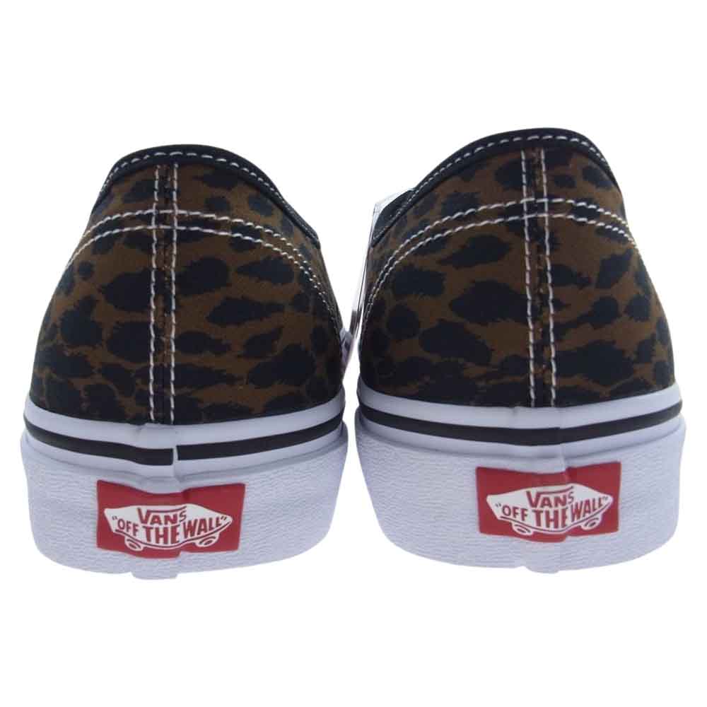 VANS バンズ × WACKO MARIA  v44 authentic オーセンティック レオパ ローカット スニーカー ブラウン系 ブラック系 ホワイト系 28.5cm【新古品】【未使用】【中古】