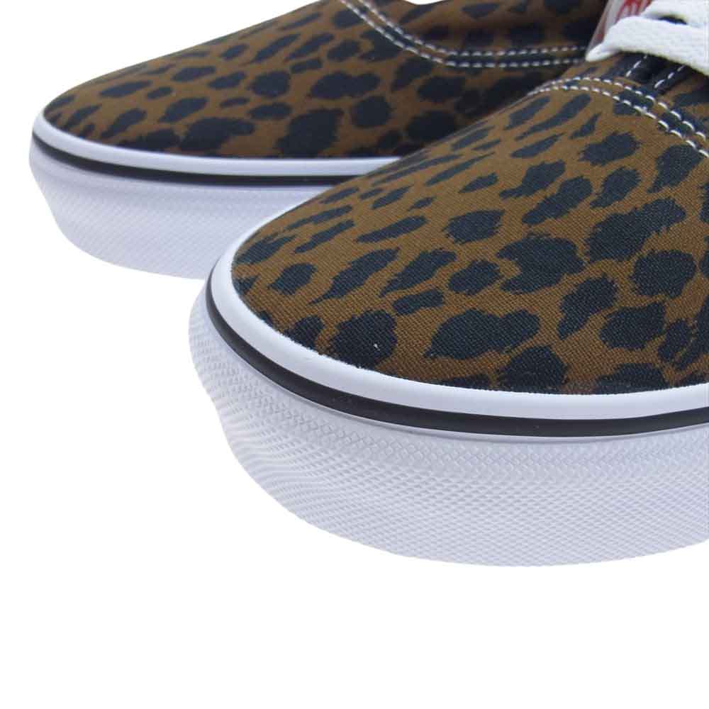 VANS バンズ × WACKO MARIA  v44 authentic オーセンティック レオパ ローカット スニーカー ブラウン系 ブラック系 ホワイト系 28.5cm【新古品】【未使用】【中古】