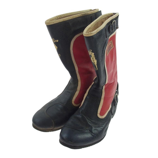 プロショップタカイ ライディング エンジニア レーサー レーシングブーツ レッド系 ブラック系 27cm【中古】