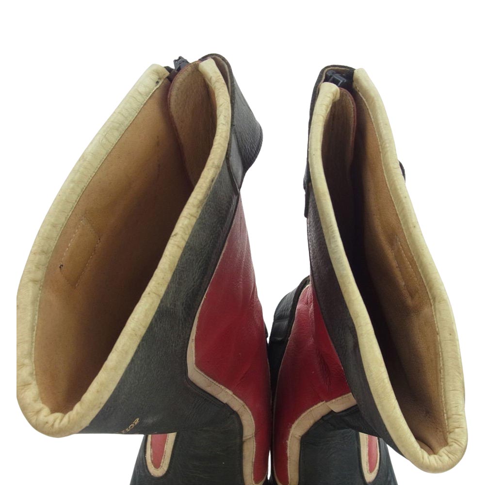 プロショップタカイ ライディング エンジニア レーサー レーシングブーツ レッド系 ブラック系 27cm【中古】