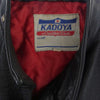 KADOYA カドヤ パデッド レザー セミダブル ライダース ジャケット ブラック系 LL【中古】