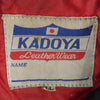 KADOYA カドヤ パデッド レザー セミダブル ライダース ジャケット ブラック系 LL【中古】