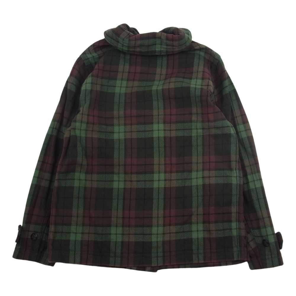 デラックスウエア デラックスウエア フィールドジャケット チェック シャツ ジャケット グリーン系 L【美品】【中古】