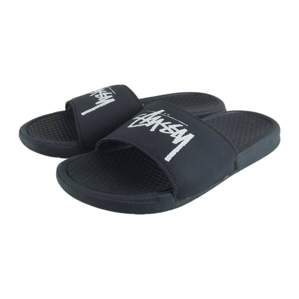 NIKE ナイキ CW2787-001 × STUSSY ステューシー BENASSI ベナッシ サンダル ブラック系 27cm【中古】