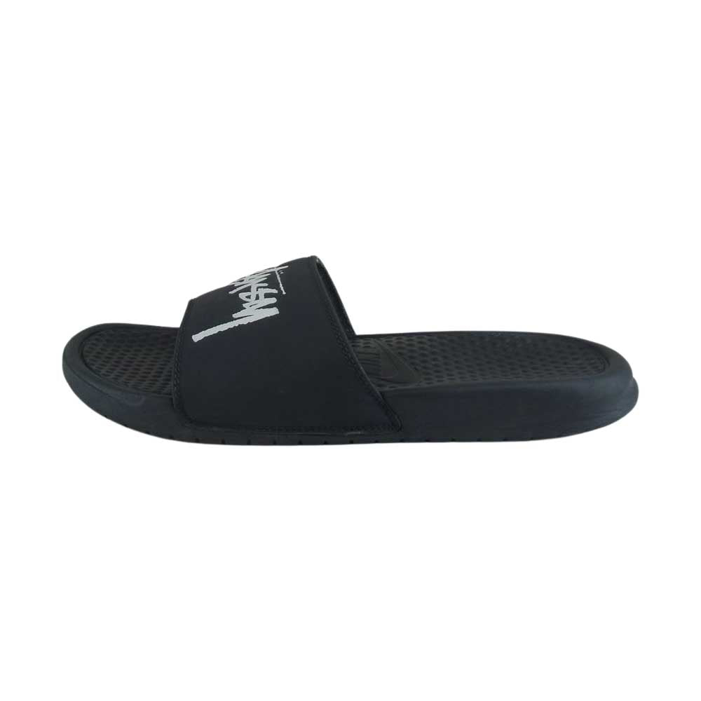 NIKE ナイキ CW2787-001 × STUSSY ステューシー BENASSI ベナッシ サンダル ブラック系 27cm【中古】