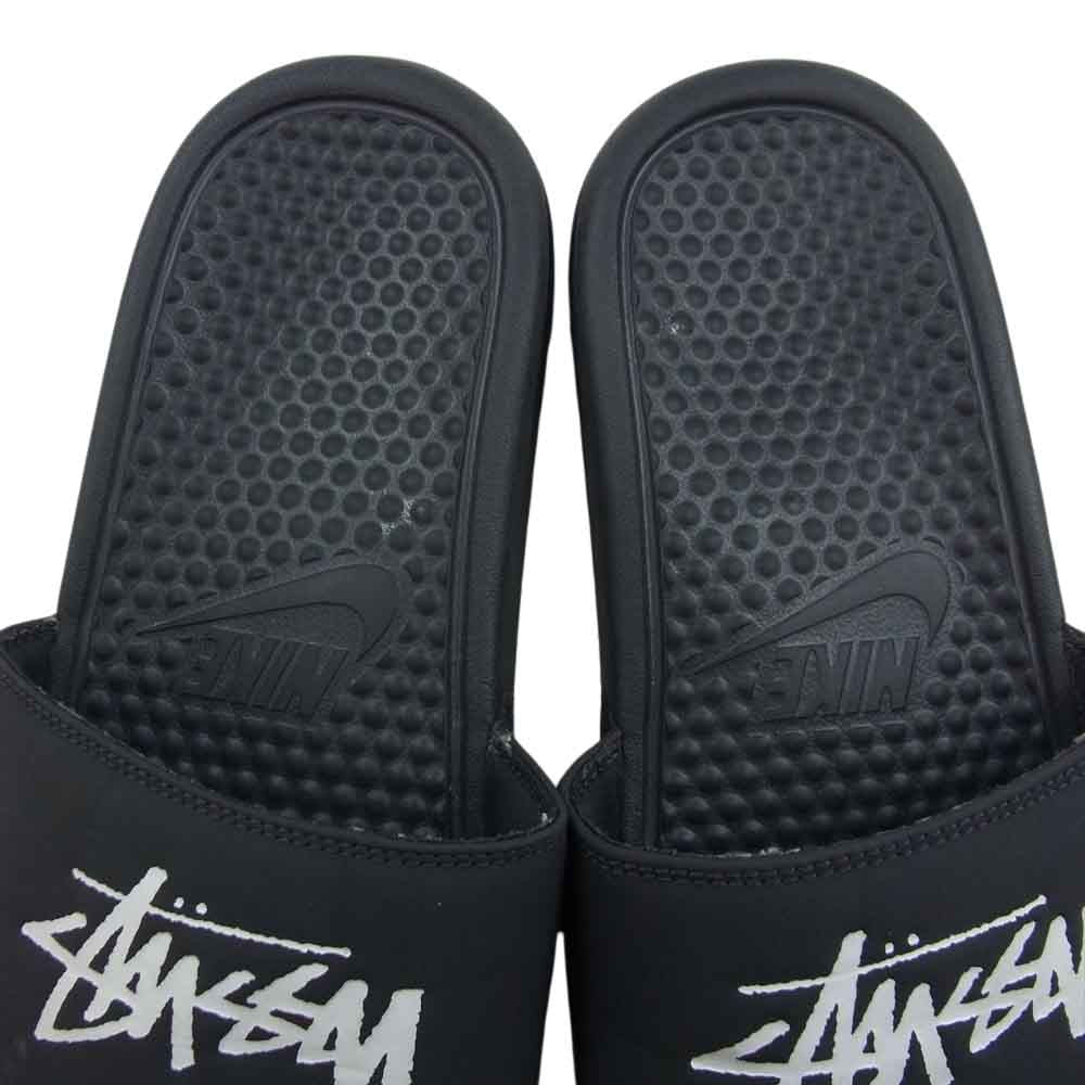 NIKE ナイキ CW2787-001 × STUSSY ステューシー BENASSI ベナッシ サンダル ブラック系 27cm【中古】