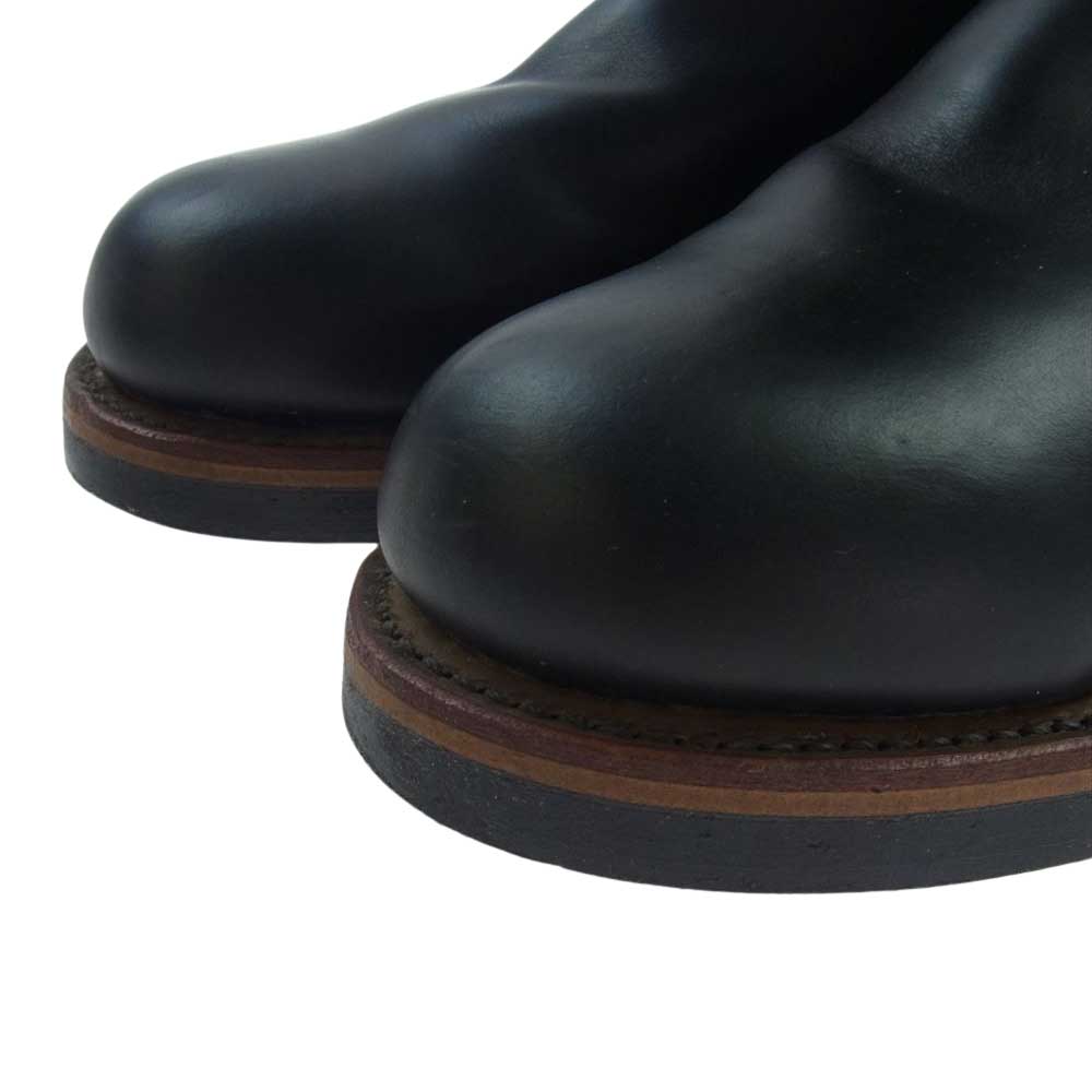 RED WING レッドウィング 97年製 PT91 茶芯 刺繍タグ ENGINEER BOOT エンジニア ブーツ ブラック系 US9D【中古】