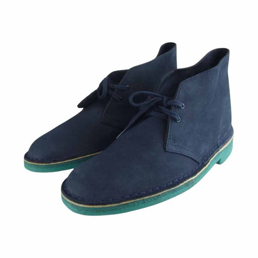 Clarks クラークス Desert Boot  デザート ブーツ ヌバック ネイビー系 US9【中古】